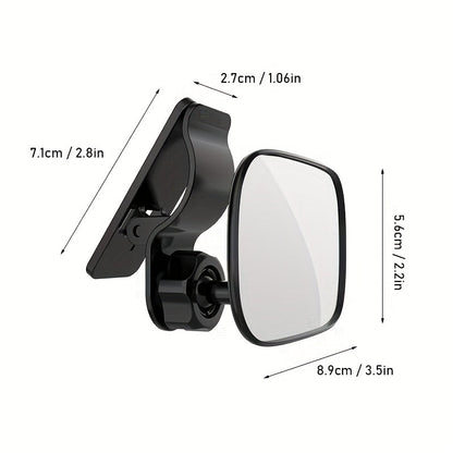Car Rear View Mirror – Adjustable Wide Angle Convex Interior Mirror for Backseat Cars, SUVs, and Trucks, Essential Car Accessory