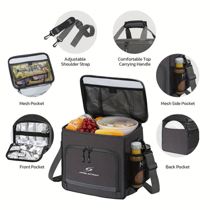Premium Insulated Lunch Tote Bag - Leakproof, Thermal & Water-Resistant, Spacious Design for Men and Women - Ideal for Work, School and Outdoor Activities