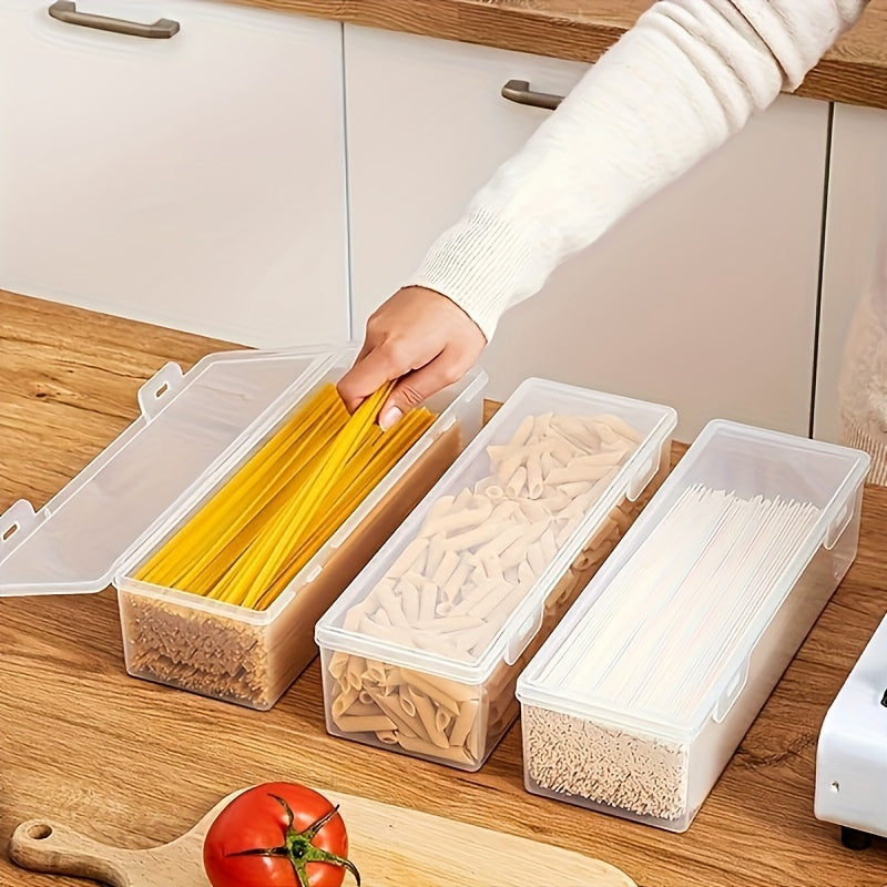 3 Pack Large Capacity Clear Plastic Storage Bins – Stackable, Sealable, Food-Safe Kitchen Organizer for Fruits, Vegetables, Meats, and More