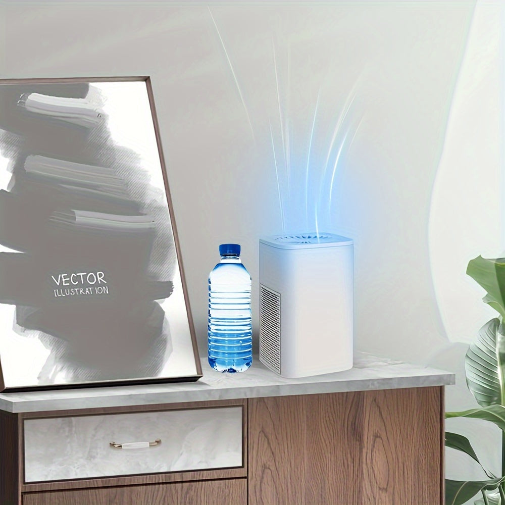 2024 New Compact AirGenie Mini Air Purifier – USB Powered, Formaldehyde Remover, Anion Generator – Whisper Quiet, Compact Design for Home and Office Desktop – Sleep Better, Breathe Easier