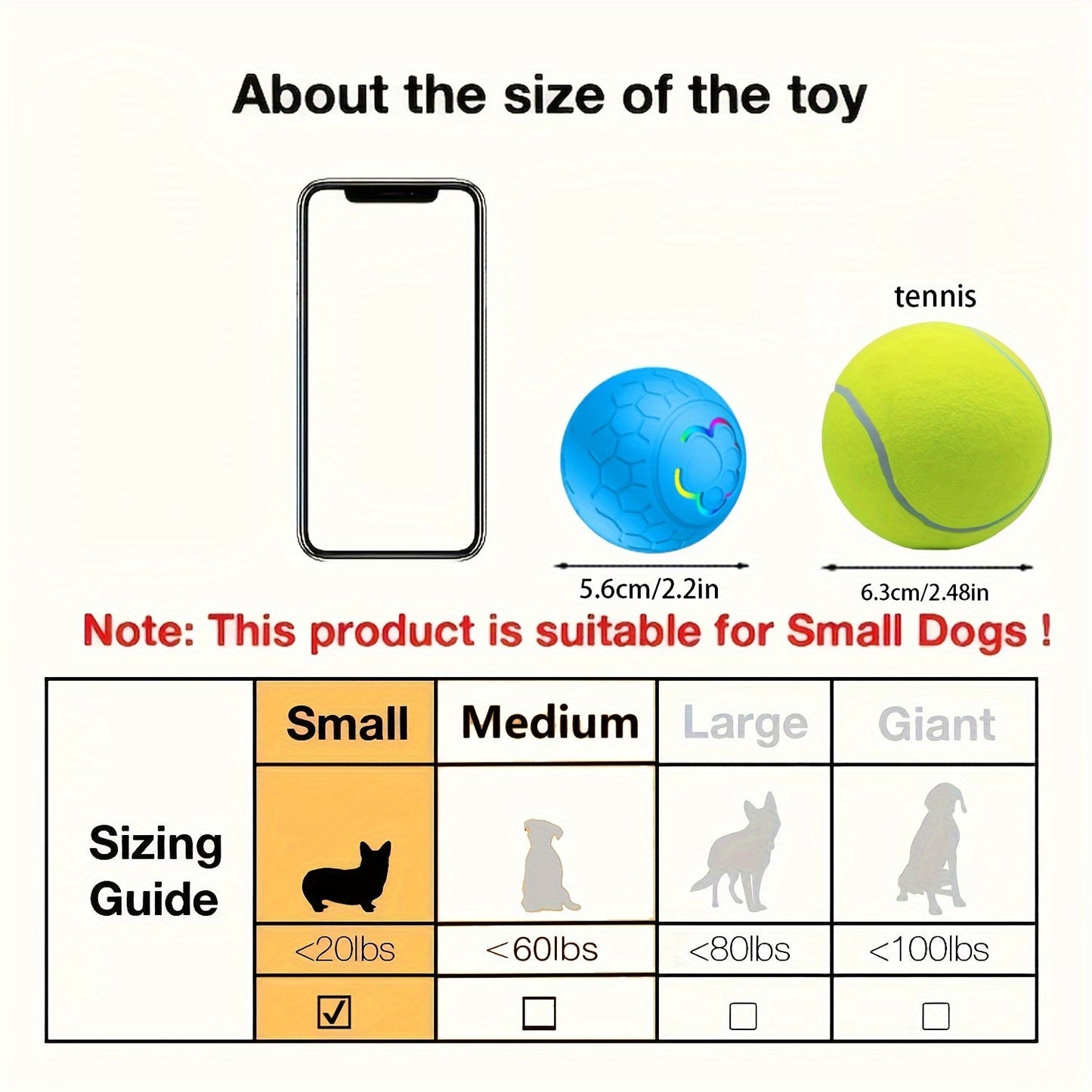 Smart Bounce Dog Toy Ball - Automatic, Interactive, Durable, Bite-Resistant, Electric Pet Toy for Indoor and Outdoor Play - Fun and Engaging for Dogs