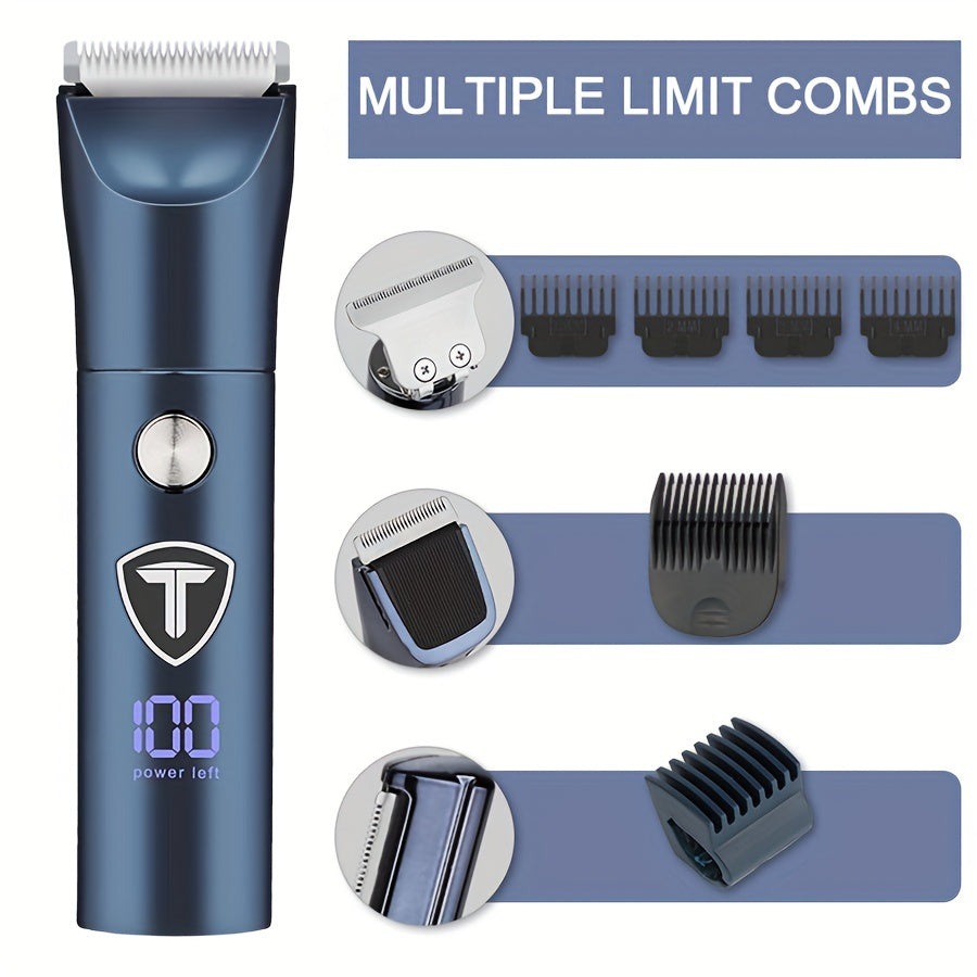 Ultimate Grooming Master - Multifunctional Electric Shaver, Body and Groin Trimmer, Replaceable Clipper for Men - Perfect Father's Day Gift for Dad, Husband, Boyfriend