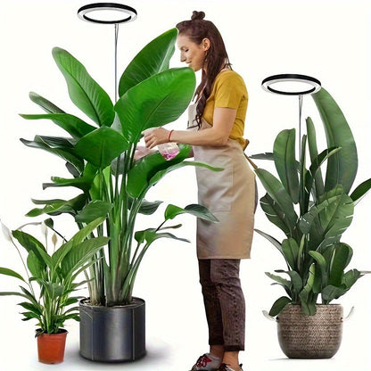 Adjustable LED Grow Light for Indoor Plants – 72 Full Spectrum LEDs, USB Powered, Auto Timer (3/9/12H), Height Adjustable (11.81-62.99in), Ideal for Tall Plants