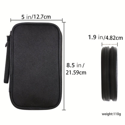 8 Compartment Travel Organizer with Waterproof Pockets - Ideal for Organizing Electronics and Accessories on the Go