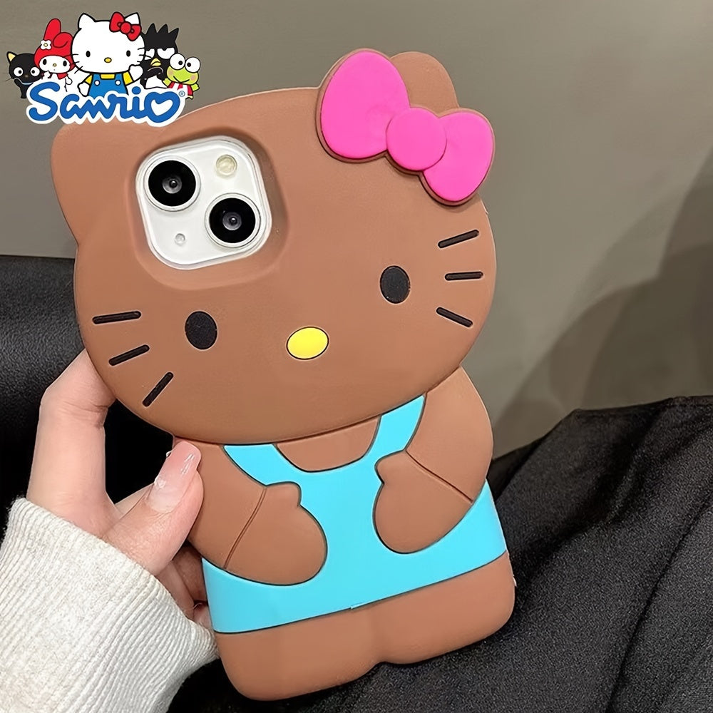 Sanrio Hello Kitty 3D Mobile Phone Case - Protective, Decorative, Cute Design, Ideal Gift for Christmas and Halloween ( Authorized )
