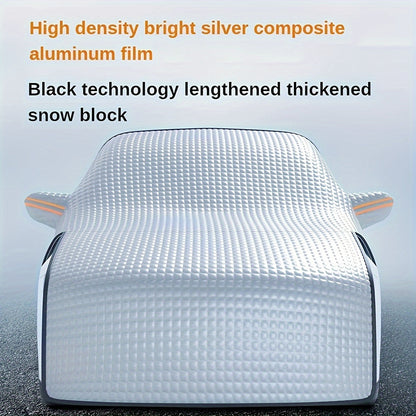 Heavy-Duty Car Windshield Snow Cover – Universal Fit for All Seasons, Protects Against Snow, Frost & Ice, Durable & Easy Install for Clear Visibility