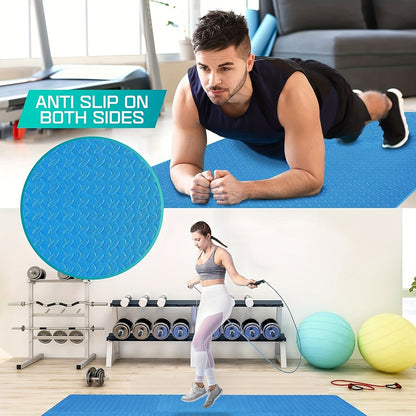 24 Tiles, 96 SQFT 1/2" Extra Thick Floor Exercise Mat – Interlocking Puzzle Mat for Home Gym, Gymnastics, and Protective Flooring (24"x24"x1/2" Each)
