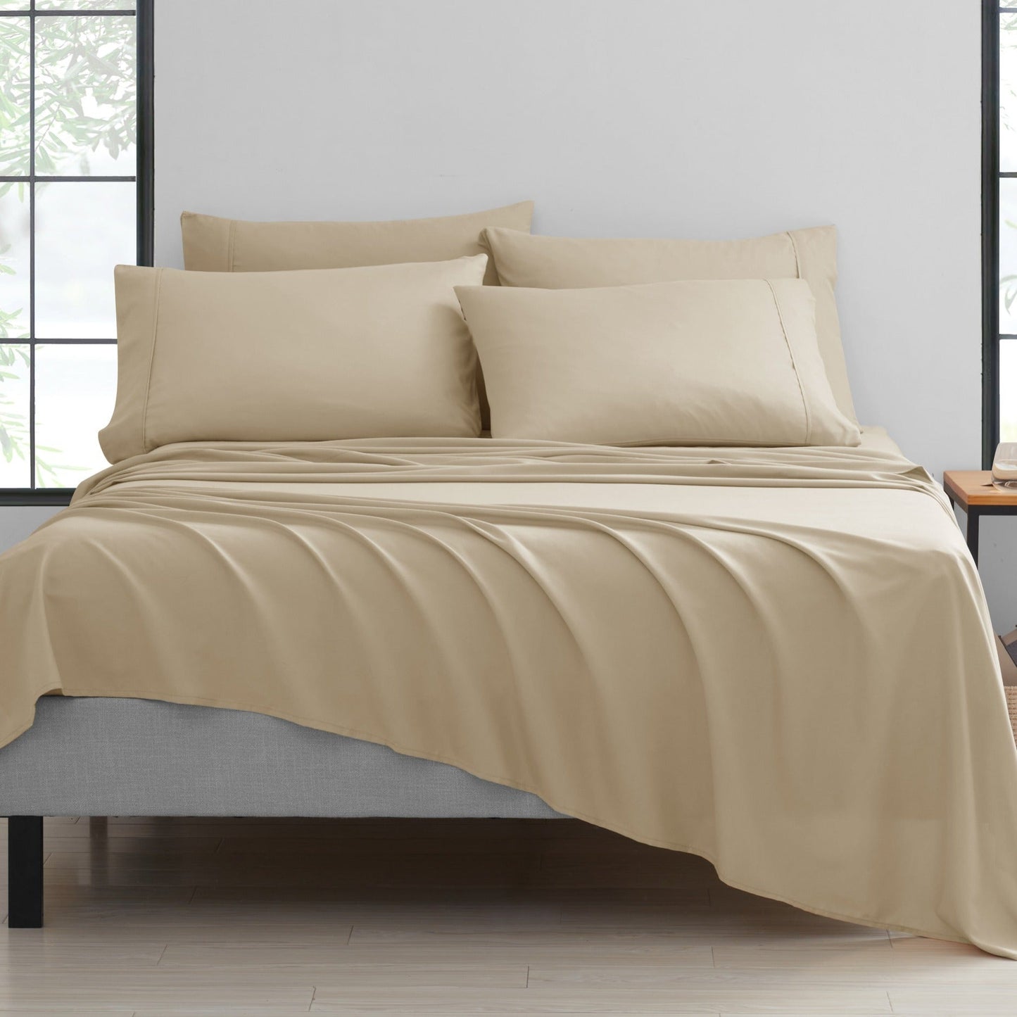 Bamboo 2000 Thread Count 6-Piece Luxury Sheet Set - Organic, Cooling, 16 Inch Deep Pocket, Egyptian Luxury with Bonus Pillowcases - Shrink and Fade Resistant