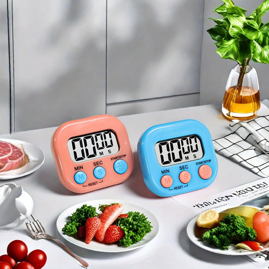 Digital Kitchen Timer - Countdown Timer with Loud Alarm and Stand - Ideal for Cooking, Teaching, and Home Use