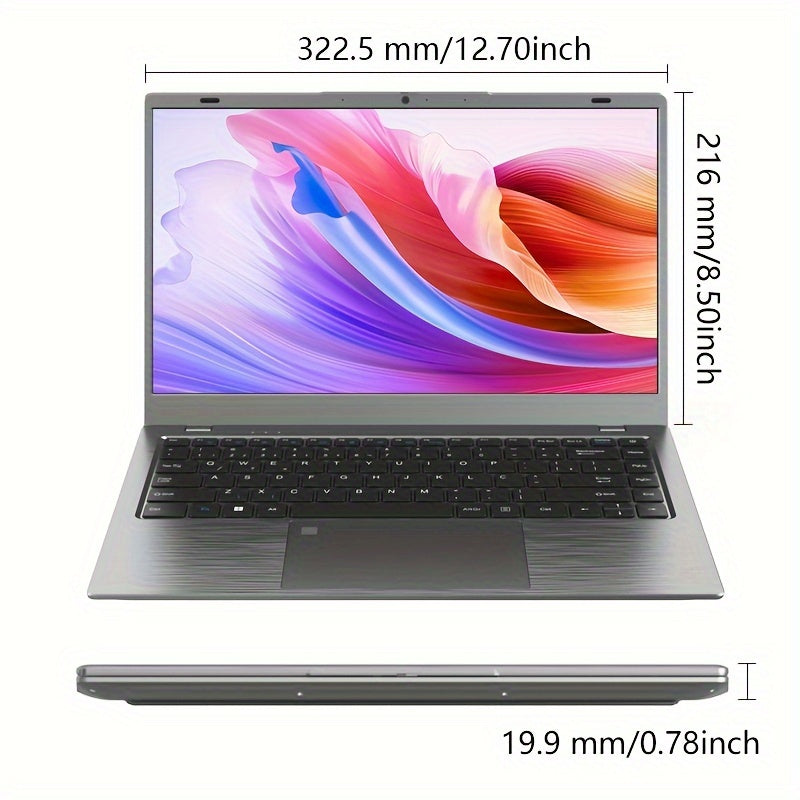 14 Inch Laptop – N4000 CPU, 8GB RAM, 256GB SSD, Windows 11 for Students & Professionals