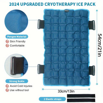 Reusable Full Back Ice Pack for Shoulder and Back Injuries - Cold Compress Therapy for Swelling, Bruises, and Sprains - Hand Wash Only - Rainbow Brand