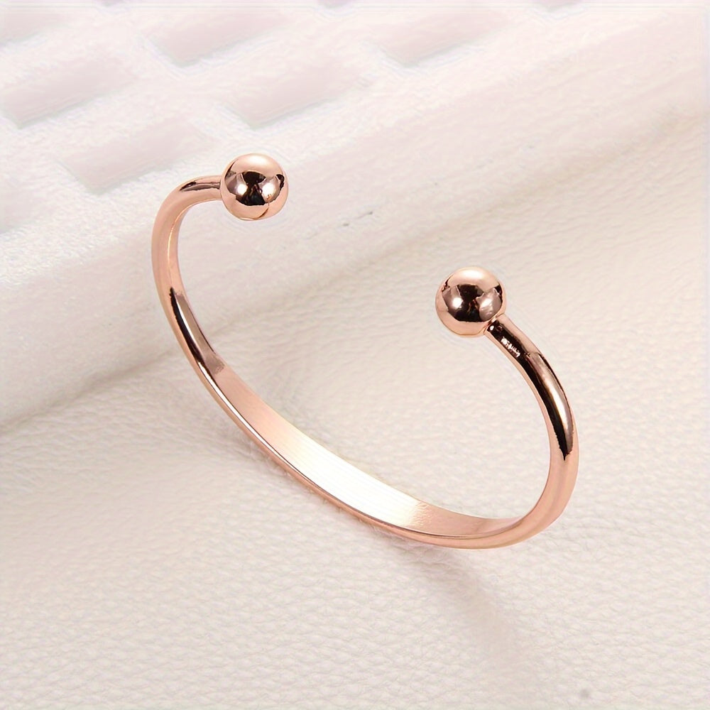 Women's Solid Copper Magnetic Bracelet – Copper Cuff Bangle for Health and Wellness