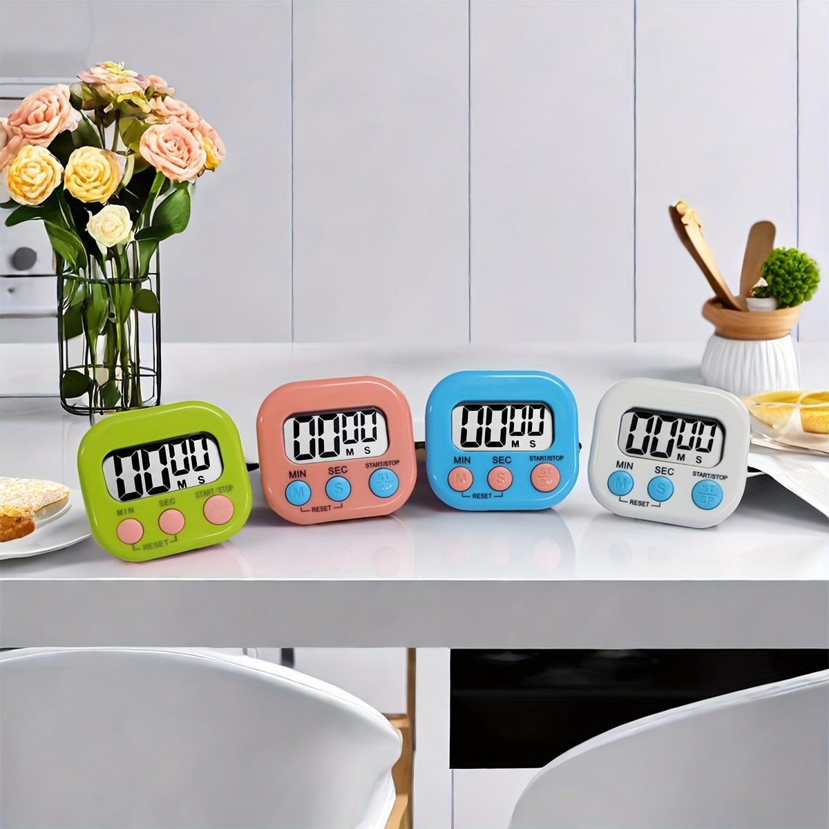 Digital Kitchen Timer - Countdown Timer with Loud Alarm and Stand - Ideal for Cooking, Teaching, and Home Use