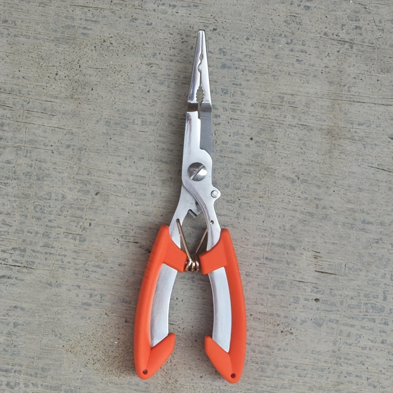 Heavy-Duty Stainless Steel Fishing Pliers – Precision Scissors, Lure Cutter, and Safe Hook Remover – Ultimate Fishing Tool for Outdoor Enthusiasts and Anglers
