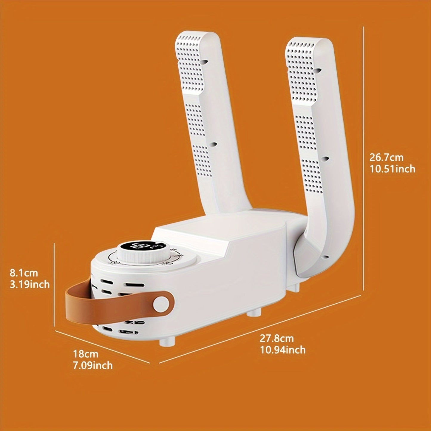 Foldable UV Shoe Dryer with Ozone Sterilization - Quick Heat Drying and Smart Temperature Control - Portable Deodorizer with Automatic Timer for Home Use
