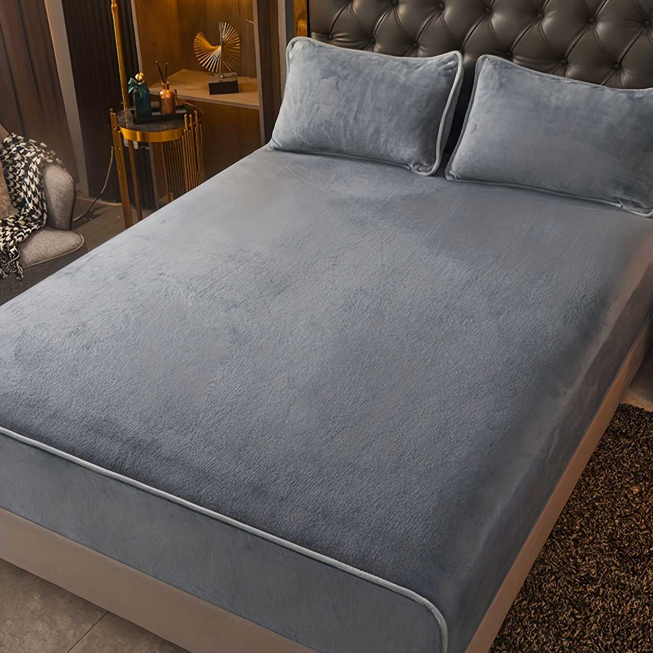 Plush Milk Velvet Fitted Sheet – Cozy Winter Warmth for Bedroom and Guest Room Mattress Cover