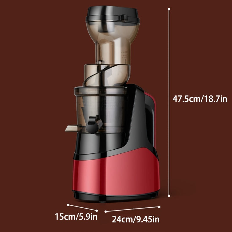 Multi-Texture Slow Juicer - Cold Press Masticating Technology for High-Yield Efficiency - Perfect for Healthy Homemade Juices
