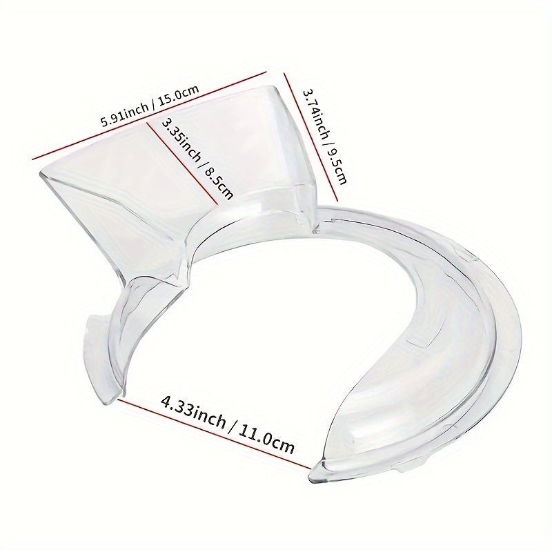 Tipping Cover for KitchenAid 4.5 and 5 Quart Tilt-Head Mixing Bowls – Compatible with KN1PS – Transparent Cover for Polished or Brushed Stainless Steel Bowls