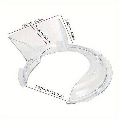 Tipping Cover for KitchenAid 4.5 and 5 Quart Tilt-Head Mixing Bowls – Compatible with KN1PS – Transparent Cover for Polished or Brushed Stainless Steel Bowls
