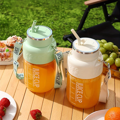 Wireless Portable Multifunctional Electric Juicer - Large Capacity Fruit Blender for Home | Rechargeable, Easy to Clean, BPA-Free | Includes Drinking Straw and Juice Cup
