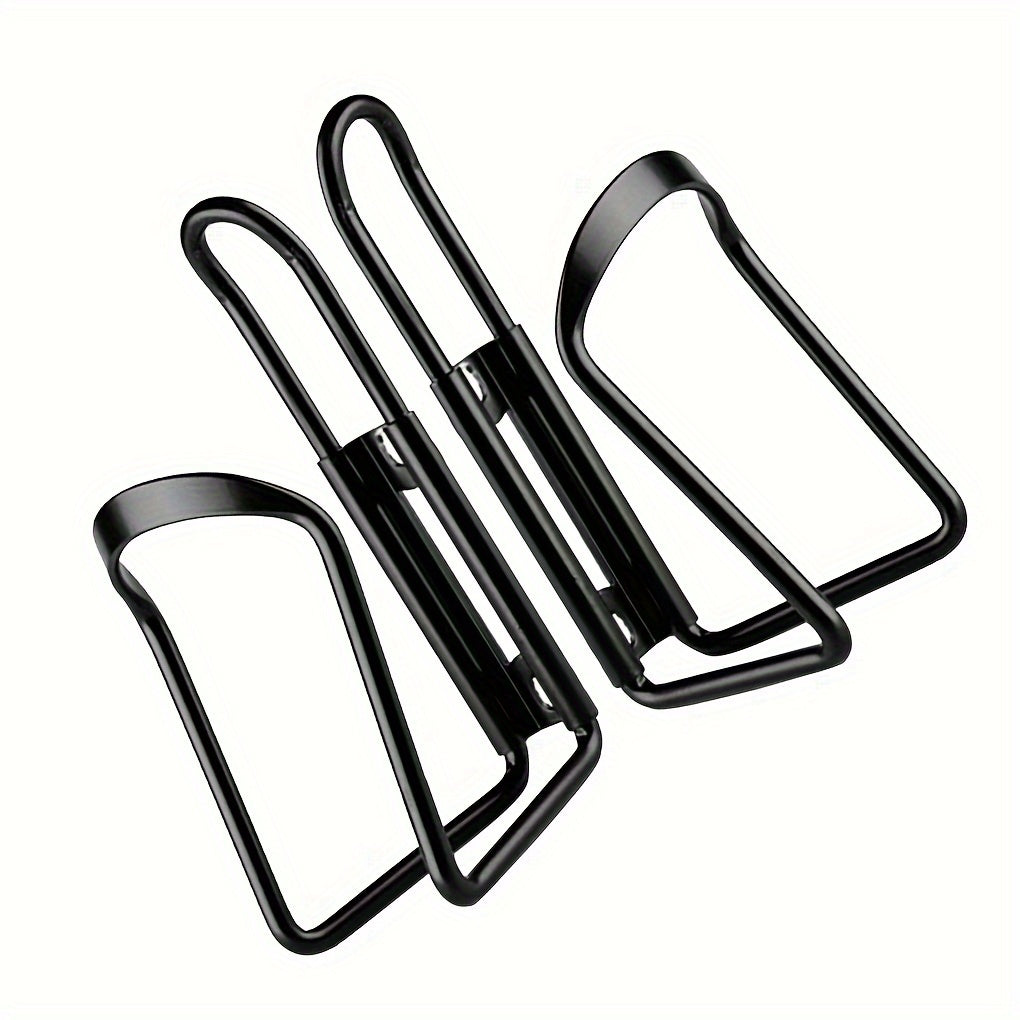 2pcs Mountain Road Bike Water Bottle Holder - Durable Aluminum Alloy, Adjustable Cup Holder, Easy Installation, Outdoor Cycling Rack, Lightweight and Compact, Black and Silver Options
