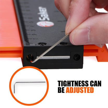 Saker Adjustable Contour Gauge Profile Tool – Precisely Copies Irregular Shapes with Locking Mechanism for Woodworking and Welding – Ideal Gift for Dad, Friend, or Husband