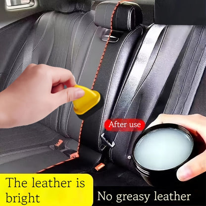 50G Upholstery Renewal Wax – ABS Resin Vehicle Interior Maintenance Cream, Non-Greasy Leather Conditioner for Dashboard and Seat Brightening