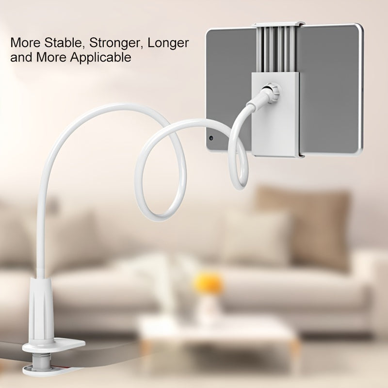 360° Rotating Tablet and Phone Holder - Spiral Base Lazy Stand for Bedside and Mobile Use