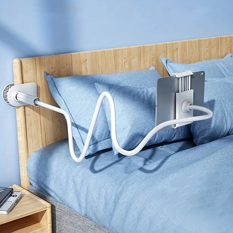 360° Rotating Tablet and Phone Holder - Spiral Base Lazy Stand for Bedside and Mobile Use