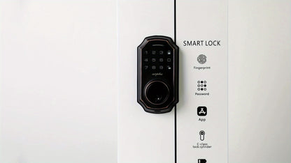 2 Door Knob Smart Keypad Door Lock Set – 100-Code Keyless Entry with Anti-Peeking Password, Auto Lock, Easy Installation – Front Door Security Solution with Deadbolt