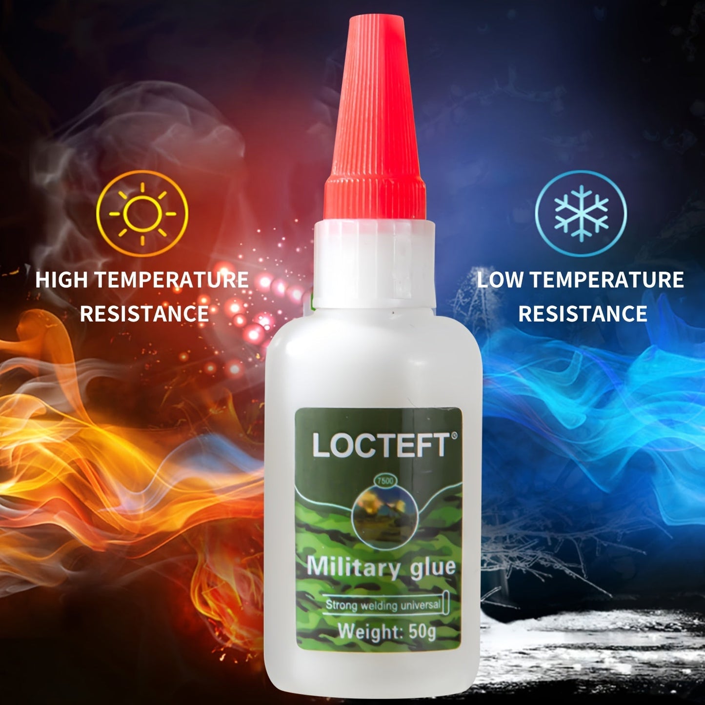 1.76oz Universal Military Glue – Strong Waterproof Welding Agent for Shoes, Metal, Wood, Plastic, Ceramic Adhesion