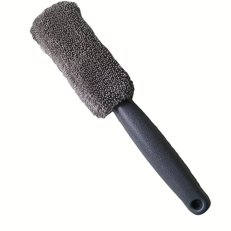 Extended Length Microfiber Car Rim Cleaning Brush - Precision Wheel Rim Detailing Tool for Effective Car Maintenance - Ideal for Car Wash and Enhancing Vehicle Beauty