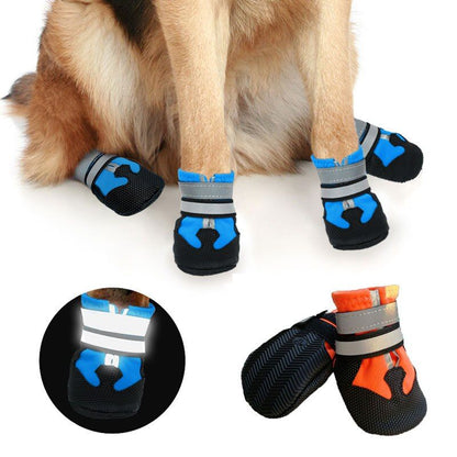 Ultimate Waterproof Pet Booties with Reflective Trim - Durable Protection for Dogs and Cats in Rain, Snow, and Rough Terrains