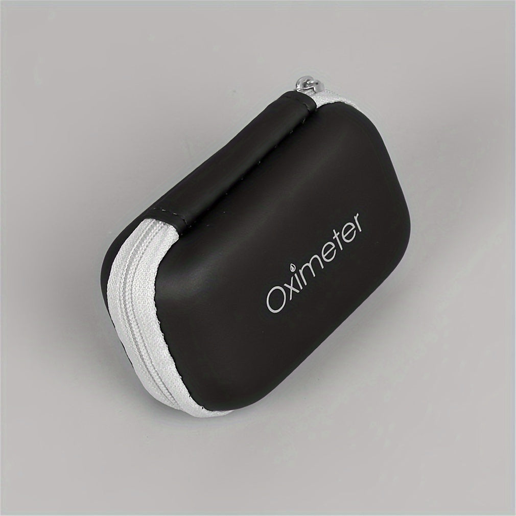 Durable Fingertip Pulse Oximeter Case with Zipper - Portable Protective Carrying Bag for Blood Oxygen Monitor - Ideal for Travel and Daily Use