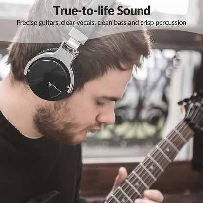 Active Noise Cancelling Wireless Headphones with Microphone - Deep Bass, 30-Hour Playtime - Comfortable and Durable