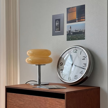 Murano Glass Table Lamp – Dimmable USB Powered Ambient Light for Living Room, Bedroom and Home Office, Ideal for Bedside, Nightstand and Desk Decor