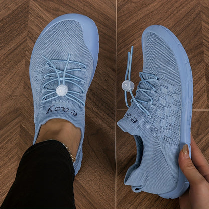 Women's Wide Toe Box Knit Sneakers: Comfortable Casual Walking Shoes