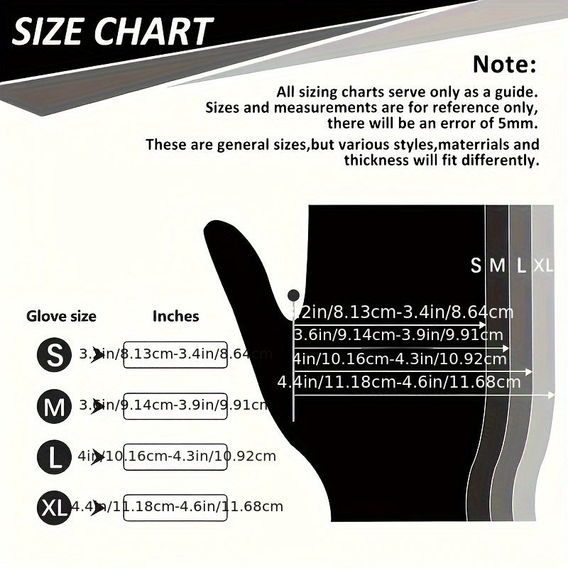 Black Nitrile Gloves - 20/50/99/100pcs Durable Non-Slip Textured Fingertip Gloves | Ideal for Kitchen Cleaning, Tattoo, Hair Dyeing, Pet Care, Beauty Salons, Household Chores | Disposable, Latex-Free