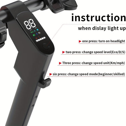 Powerful 350W Electric Scooter for Youth & Adults – Compact, Foldable, Lightweight Design – Up to 19 MPH Speed and 18 Mile Range – Ideal Urban and Campus Commuter