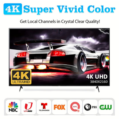 2024 Latest HD Digital TV Antenna - Indoor/Outdoor with Powerful Magnetic Mount, 360° Reception - Supports 4K and 1080p Local Channels