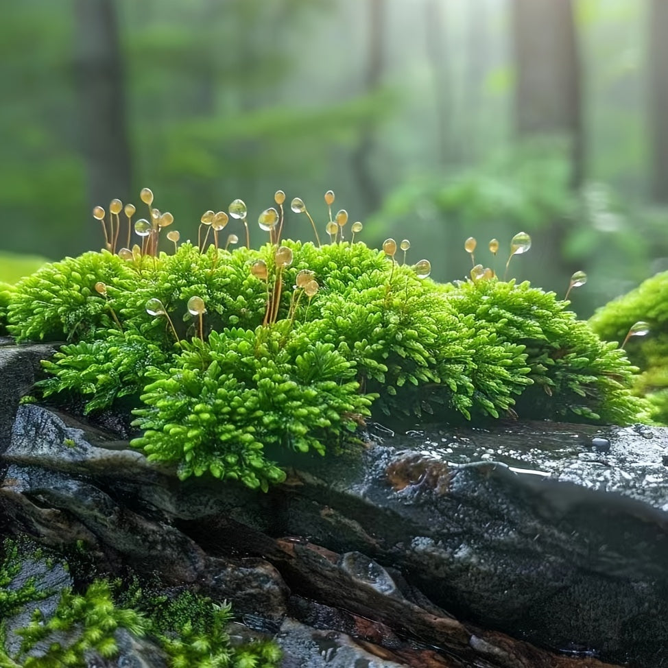 Living Moss Carpet with Moss Spore Powder - Immortal Micro Landscape Rockery Plants for Home and Garden