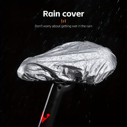 WEST BIKING High Elastic Breathable Bicycle Saddle Cover - Silicone and Sponge with Rainproof Layer - Streamlined Bike Seat Cushion Protector for Cycling Comfort