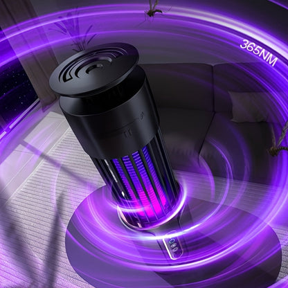 Rechargeable Multi-Functional Mosquito Killer Lamp - USB Powered, Dual Light Colors, Indoor and Outdoor Bug Zapper for Home, Bedroom, Office, RV, Camping - Effective and Easy to Clean
