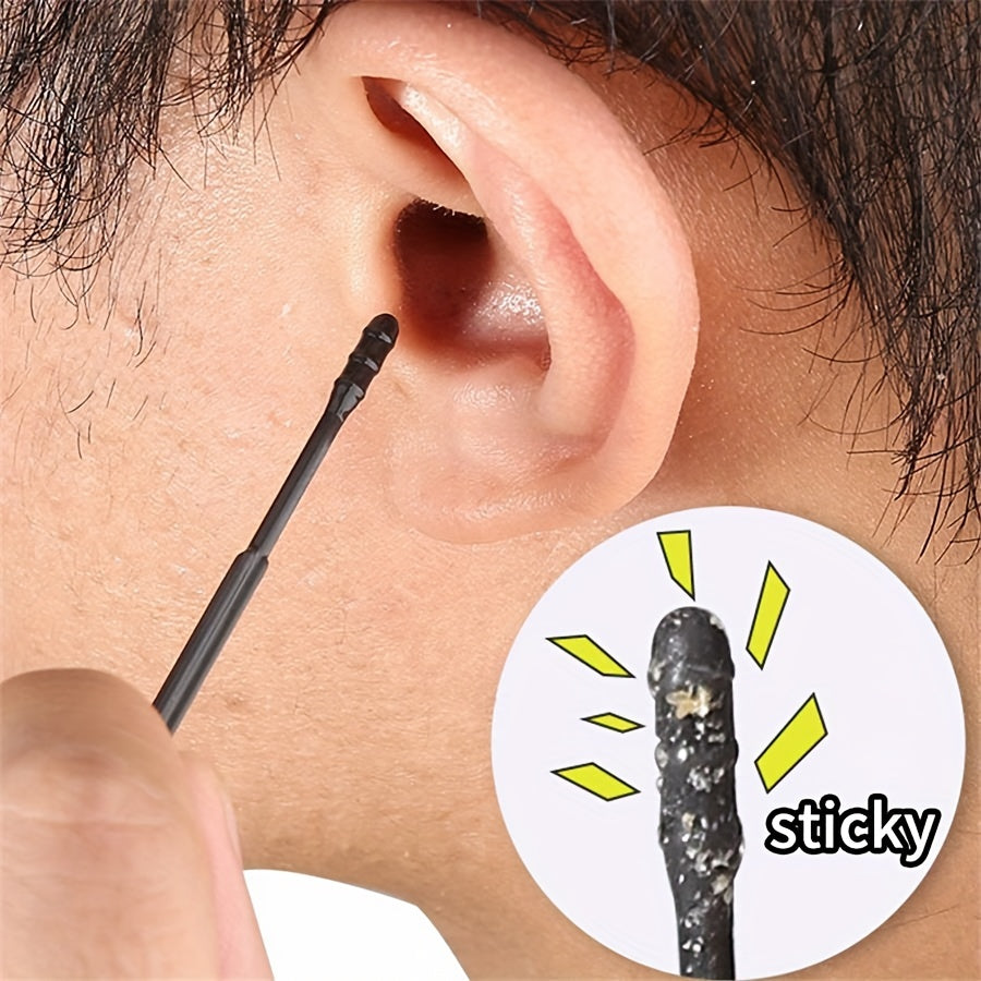 100pcs Disposable Ear Cleaning Spoons – Sticky, Fragrance-Free Earwax Removal Tools