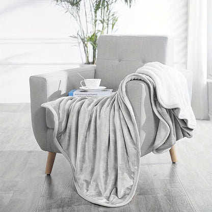 Wearable Blanket – Double Flannel Sherpa Shawl for Nap and Office Use, Multi-Functional Cover for Waist and Legs