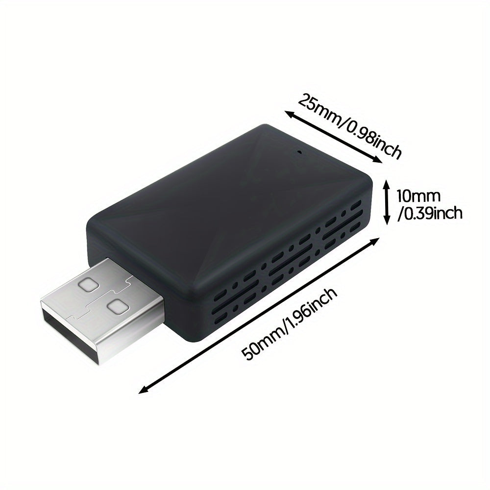 Universal 2-in-1 Wireless CarPlay and Android Auto Adapter - Plug and Play, Wi-Fi-Enabled, Low Latency Converter for iPhone iOS 12+ and Android 11+, Car Media Interface