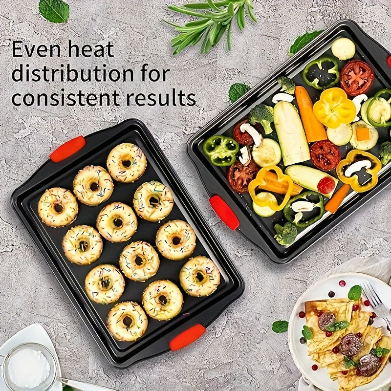 Premium Carbon Steel Baking Sheet Set – Non-Stick Cookie Sheet & Grilling Tray, Oven Accessories for Baking and Cooking (1pc/1 set)