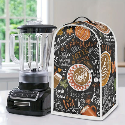 Coffee Style Blender Covers – Washable Kitchen Appliance Dust Cover and Protector – Anti-Splash for Blender, Coffee Maker, Food Processor – Ideal for Coffee Lovers