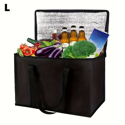 XL/Large Insulated Bag – Keeps Food Hot and Cold for Hours – Grocery Tote, Soft Cooler Bag, Pizza Warmer – Lightweight and Sturdy Zipper