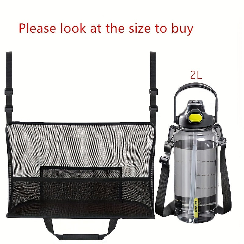 Large Capacity Car Seat Mesh Bag - Dog Storage Organizer, Handbag & Purse Clip Bag for Back Seat Pet Net Storage